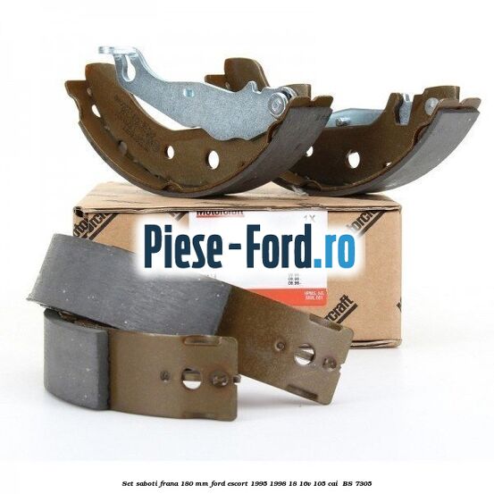 Set saboti frana 180 mm Ford Escort 1995-1998 1.8 16V 105 cai #E9FA81D85C